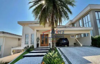 Casa com três dormitórios, sendo uma suíte, 380 m² ac. por r$ 3.350.000 - reserva santa maria - jandira/sp.
