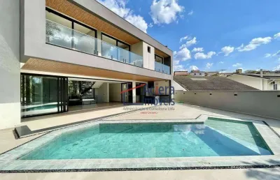 Granja vianna - condomínio são paulo ii - casa moderna, 4suites - maravilhosa!