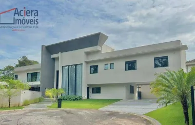 Granja viana - são paulo ii - mansão moderna mobiliada, com fundos para área de preservação do condomínio