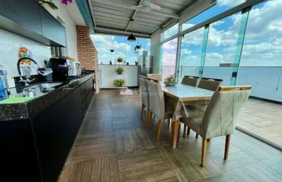 Cobertura com 3 quartos à venda na santa mônica, belo horizonte  por r$ 759.000