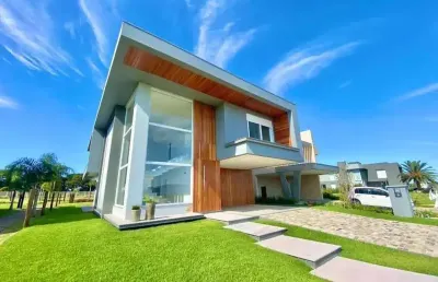 Casa em condomínio fechado com 6 quartos à venda no parque antártica, capão da canoa , 400 m2 por r$ 4.100.000