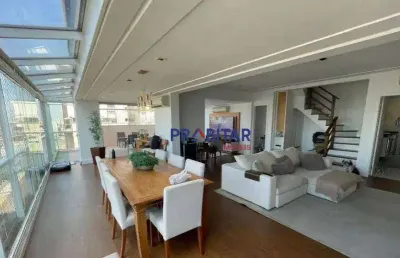 Cobertura com 4 dormitórios para alugar, 243 m² por r$ 22.853,62/mês - vila leopoldina - são paulo/sp