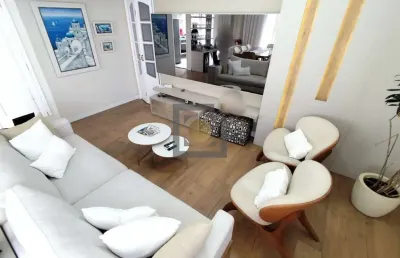Apartamento à venda no gonzaga, santos-sp: 2 quartos, 2 suítes, 2 salas, 2 banheiros, 2 vagas de garagem - 110m².