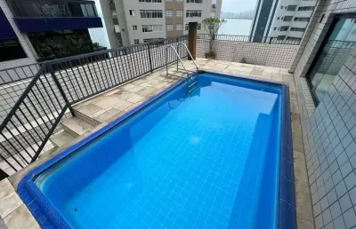 Imperdível cobertura à venda em santos-sp, na ponta da praia: 3 quartos, 1 suíte, 3 salas, 4 banheiros, 3 vagas de garagem, 170m².