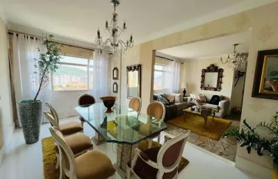 Cobertura de luxo à venda em santos - sp, 3 quartos, 2 suítes, 2 salas, 3 banheiros, 2 vagas de garagem, 300m² no gonzaga.