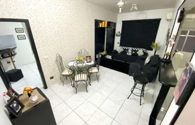 Apartamento à venda em santos-sp, no boqueirão: 2 quartos, 1 sala, 1 banheiro, 1 vaga de garagem, 48m² de área.
