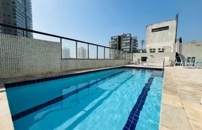 Apartamento com 3 suítes no embaré, santos: moderno, decorado e com vista para o mar!venha conhecer!