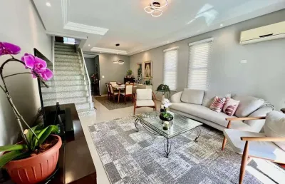 Imperdível casa de luxo à venda em santos-sp, no boqueirão, com 4 quartos, 4 suítes e 268m² de área!