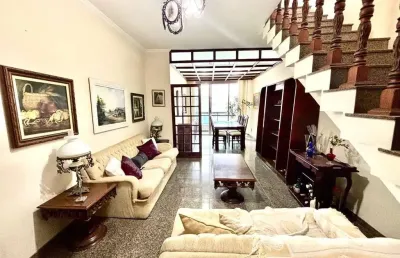 Cobertura de luxo à venda em santos-sp, bairro aparecida: 3 quartos, 1 suíte, 2 salas, 3 banheiros, 3 vagas de garagem, 296m².