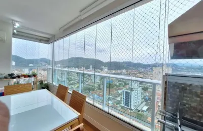 Apartamento 3 quartos com vista espetacular em santos-sp - bairro campo grande  88m²  varanda gourmet  lazer completo  agende sua visita!