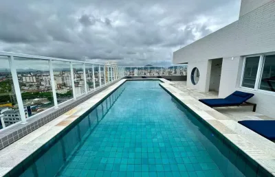 Apartamento à venda em santos-sp, bairro boqueirão: 1 quarto, 1 suíte, 1 sala, 1 banheiro, 1 vaga de garagem, 60m²