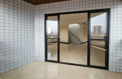 Cobertura  na ponta da praia em santos-sp: 3 quartos