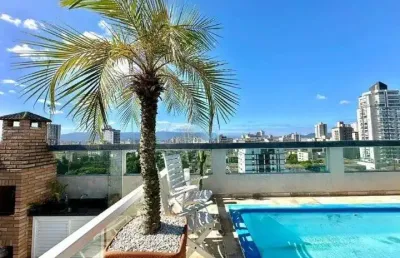 Cobertura de alto padrão à venda em santos-sp, na ponta da praia
