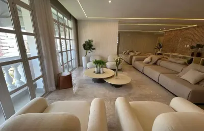Apartamento de alto padrão à venda no boqueirão, santos/sp! luxo e conforto em 303m² reformados. agende sua visita!