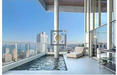 Apartamento exclusivo na ponta da praia, 04 quartos, 03 vagas, lazer completo, vista mar !