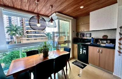 Apartamento de luxo no embaré: 3 suítes, 2 salas, 5 banheiros e 3 vagas de garagem - santos/sp