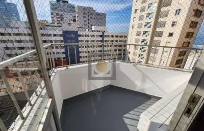 Apartamento à venda no gonzaga em santos com 2 quartos e vista mar