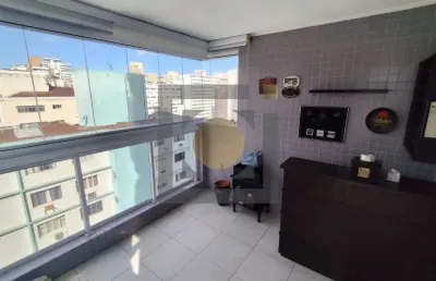 Apartamento à venda em santos-sp, bairro pompéia: 3 quartos, 1 suíte, sala ampla, varanda gourmet com churrasqueira, 1 vaga, 115m². agende sua visita!