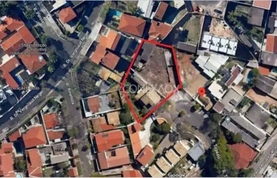 Terreno à venda na rua topázio, sn, parque são quirino, campinas por r$ 1.345.000
