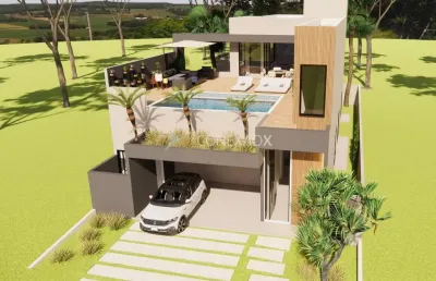 Casa em condomínio fechado com 3 quartos à venda na rua sebastião cardoso, 500, parque brasil 500, paulínia, 271 m2 por r$ 2.690.000