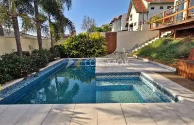 Casa em condomínio fechado com 4 quartos à venda na rua san conrado, 3485, loteamento caminhos de san conrado (sousas), campinas, 310 m2 por r$ 2.200.000