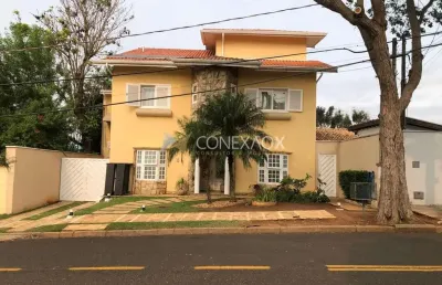 Casa em condomínio fechado com 5 quartos à venda na rua san conrado, 3485, loteamento caminhos de san conrado (sousas), campinas, 385 m2 por r$ 1.990.000
