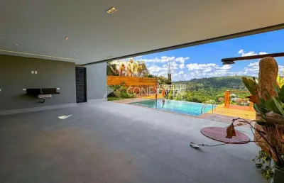 Casa em condomínio fechado com 4 quartos à venda na rua armando eurico stocco, 13, jardim botânico (sousas), campinas, 350 m2 por r$ 3.450.000