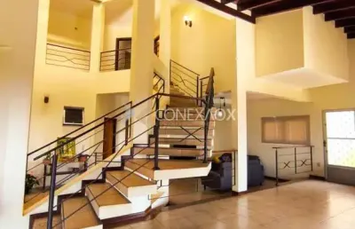 Casa em condomínio fechado com 3 quartos à venda na rua san conrado, 3485, loteamento caminhos de san conrado (sousas), campinas, 385 m2 por r$ 1.450.000