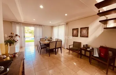 Casa em condomínio fechado com 3 quartos à venda na rua san conrado, 3485, loteamento caminhos de san conrado (sousas), campinas, 229 m2 por r$ 1.890.000