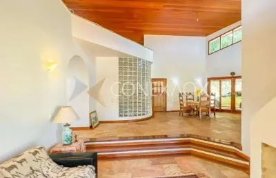 Casa em condomínio fechado com 4 quartos à venda na rua armando eurico stocco, 13, jardim botânico (sousas), campinas, 412 m2 por r$ 2.800.000