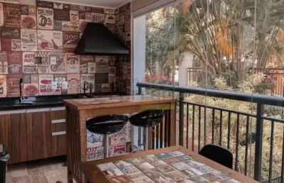 Apartamento  com 03 dormitórios   -horto florestal - com terraço gourmet -