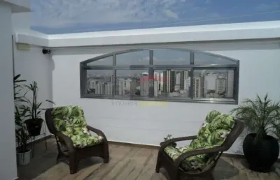 Cobertura no jardim sáo paulo com 130 m², 3 dormitorios e 2 vagas