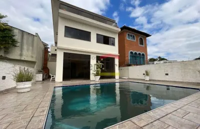 Casa térrea assobradada 464m² jardim são bento 4 suítes 6 vagas piscina churrasqueira salão de festa