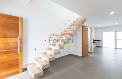 Sobrado novo com 3 suítes, espaço gourmet e 2 vagas - parada inglesa