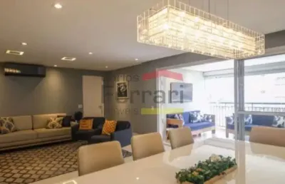 Apartamento 162m²  com 3 dormitórios varanda gourmet , 3 suites 3 vagas - santana