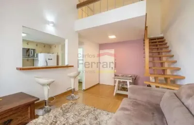 Venda e locacao -apartamento duplex 1 suíte mobiliado   - próximo ao metrô paraíso,