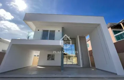 Casa com 3 dormitórios à venda, 255 m² por r$ 2.500.000 - cond. blue garden - nova são pedro - são pedro da aldeia/rj