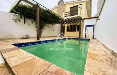 Casa com 5 dormitórios, 220 m² - venda por r$ 680.000,00 ou aluguel por r$ 3.870,00/mês - nova são pedro - são pedro da aldeia/rj
