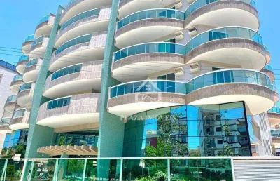 Cobertura com 4 dormitórios para alugar, 192 m² por r$ 6.500,00/mês - braga - cabo frio/rj