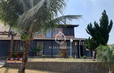 Casa com 4 dormitórios, 190 m² - venda por r$ 795.000 ou aluguel por r$ 4.545/mês - cond. portal das flores - balneário - são pedro da aldeia/rj