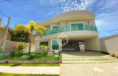 Casa com 4 dormitórios à venda, 330 m² por r$ 2.000.000 - cond. blue garden - nova são pedro - são pedro da aldeia/rj