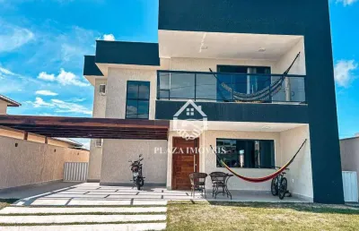 Casa com 4 dormitórios à venda, 230 m² por r$ 1.300.000 - cond. viverde 1 - nova são pedro - são pedro da aldeia/rj