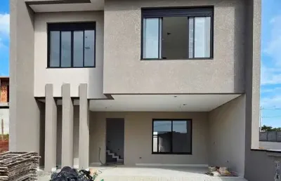 Casa em condomínio fechado com 4 quartos à venda na rua manoel martins, 905, costeira, são josé dos pinhais, 156 m2 por r$ 950.000