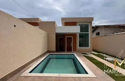 Vendo linda casa linear  com 3 quartos no village em rio das ostras