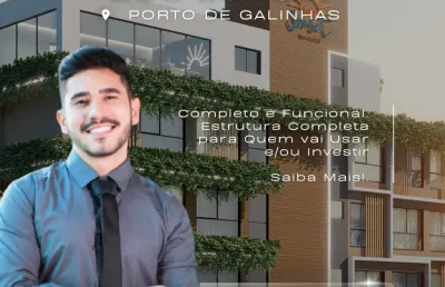 Apartamento em porto de galinhas | pertinho do mar | alta rentabilidade | lazer completo