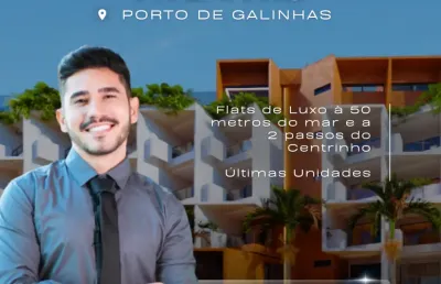 Apartamento em porto de galinhas | no centrinho | 50 m do mar | serviços de resort