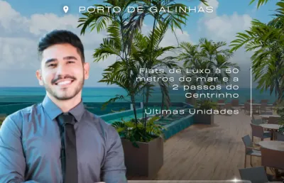 Apartamento em porto de galinhas | no centrinho | 50 m do mar | serviços de resort