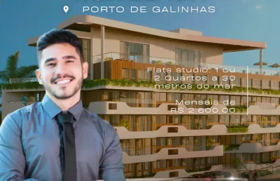 Apartamento em porto de galinhas | 1 e 2 quartos |  perto do mar e do centrinho | alta rentabilidade