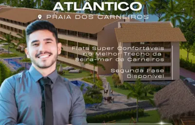 Apartamento beira-mar na praia dos carneiros | melhor trecho | 1 quarto | lazer completo