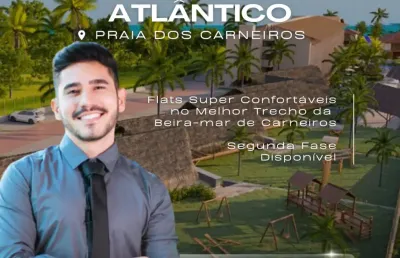 Apartamento beira-mar na praia dos carneiros | melhor trecho | 1 quarto | lazer completo